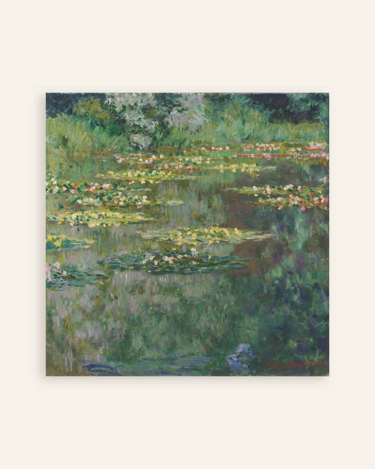 Póster El estanque de nenúfares (1904), de Claude Monet, miniatura