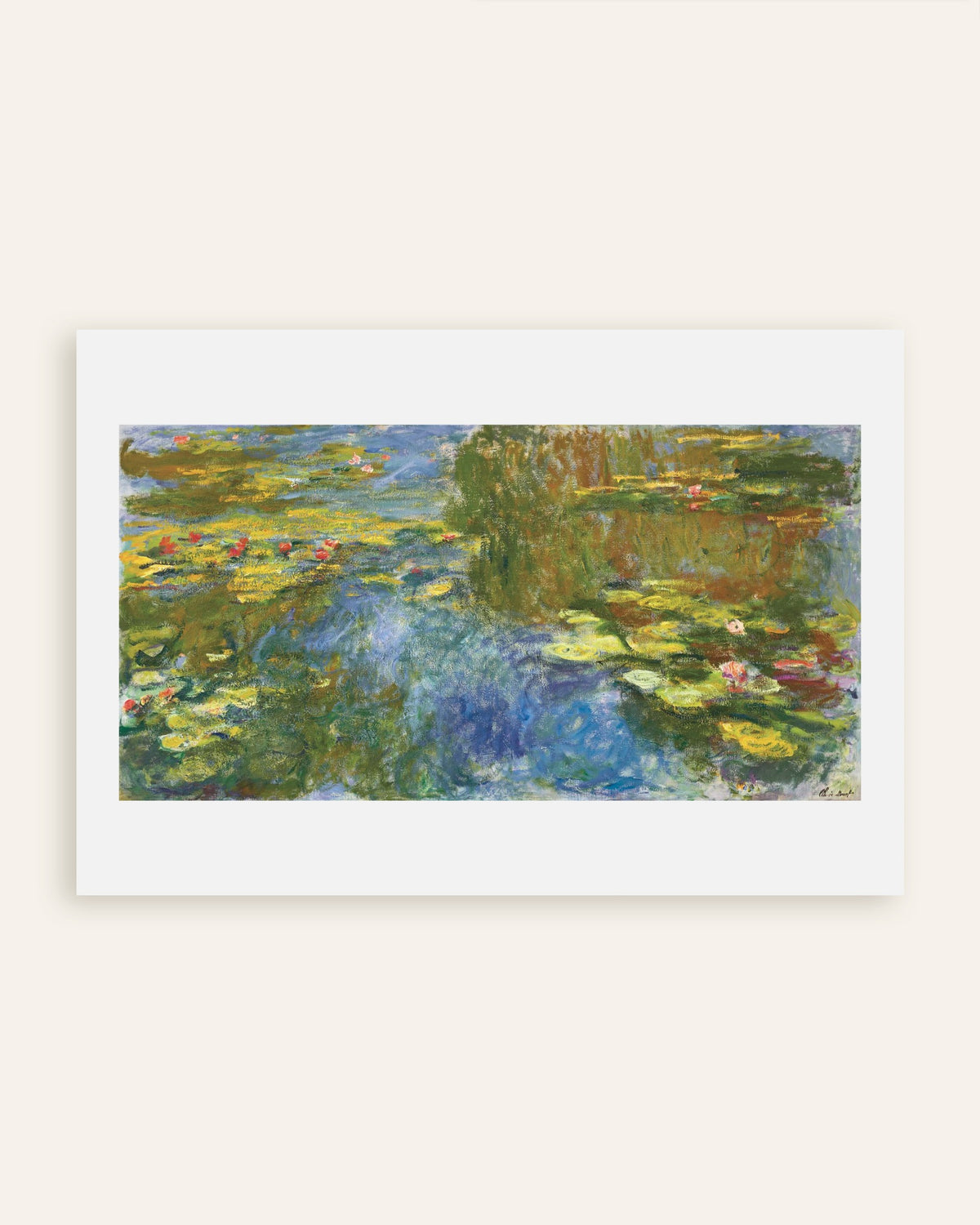 Póster El estanque de nenúfares (hacia 1917–1919), de Claude Monet, miniatura