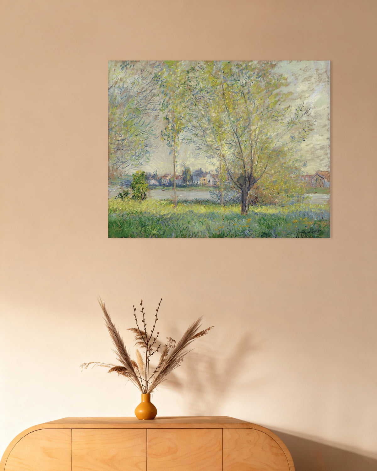 Póster Los sauces (1880), de Claude Monet