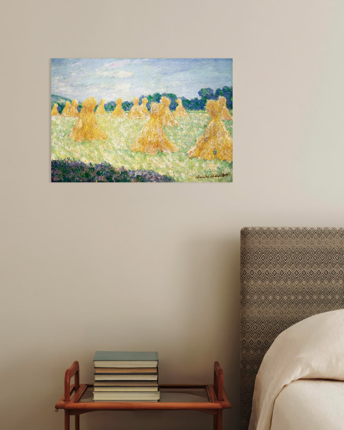 Póster Las señoritas de Giverny, efecto de sol (1894), de Claude Monet