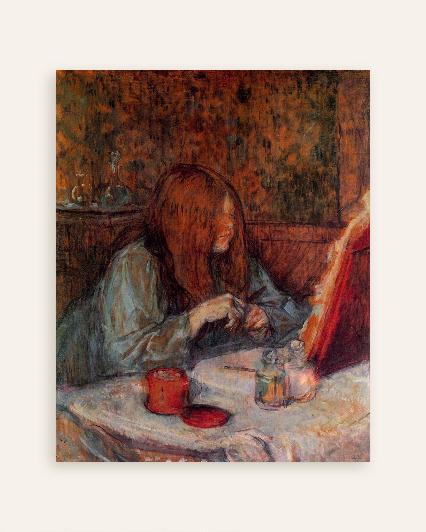 Poster of Girl at her toilet by Henri de Toulouse-Lautrec, 1898, thumbnail