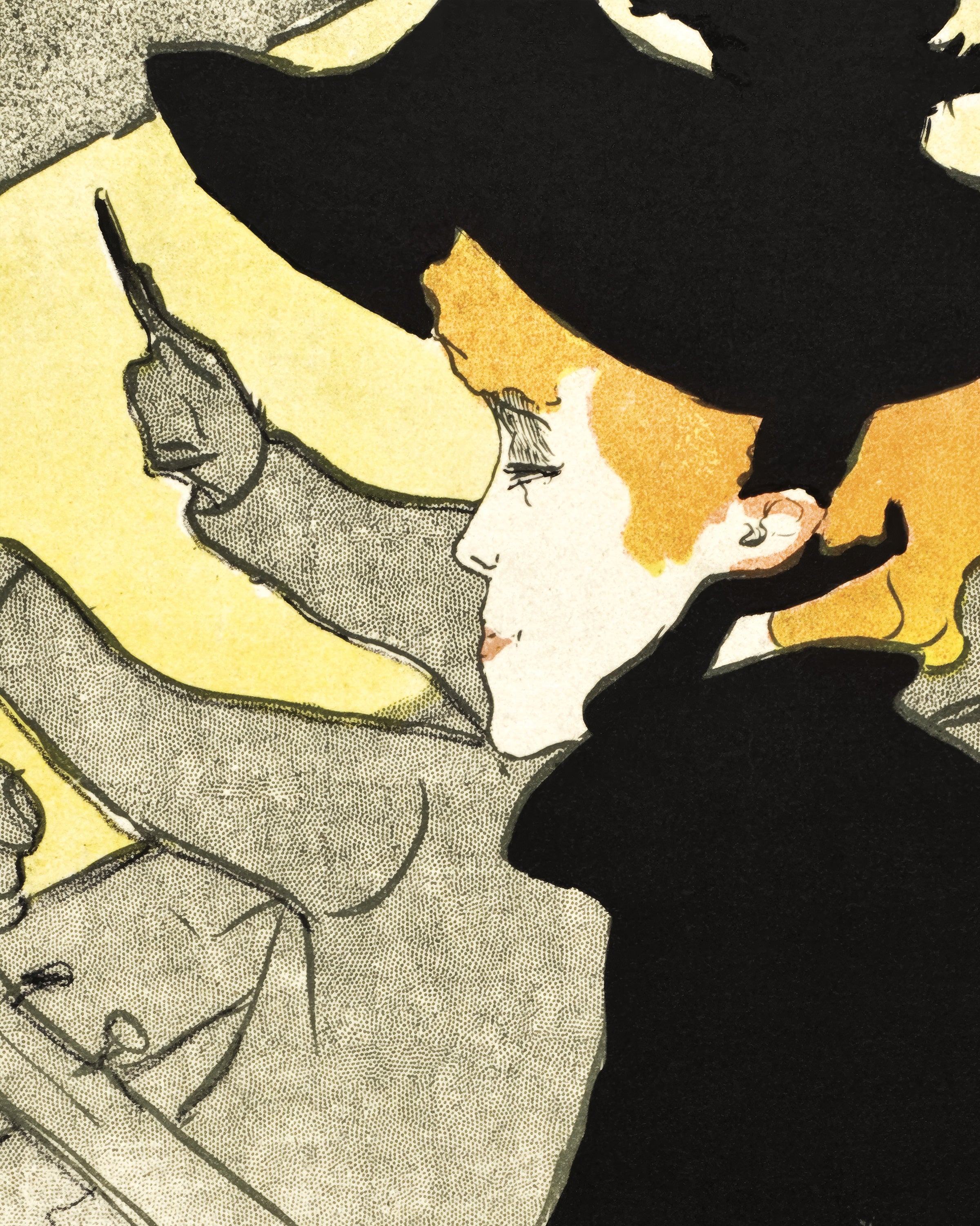 Póster Diván Japonés (ca. 1892–1893) de Henri de Toulouse-Lautrec
