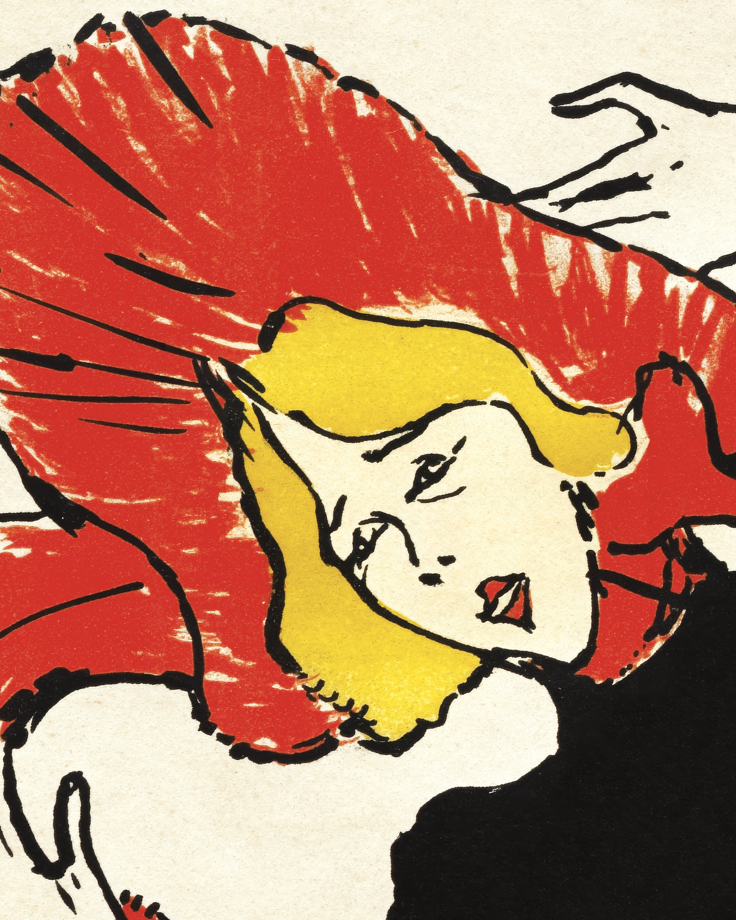 Jane Avril (1899) de Henri de Toulouse-Lautrec Póster