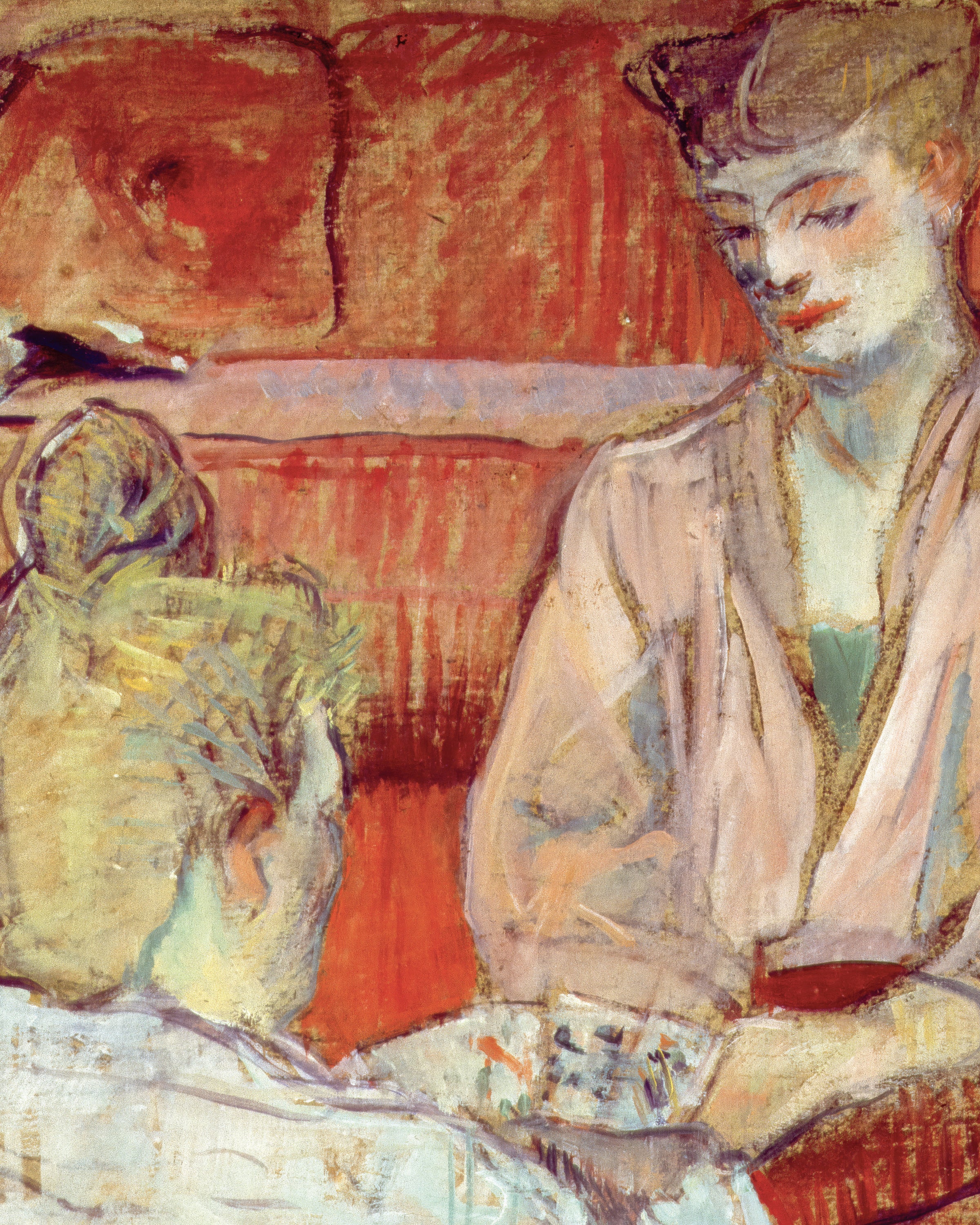 Los jugadores de cartas de Henri de Toulouse-Lautrec, 1893 - Póster