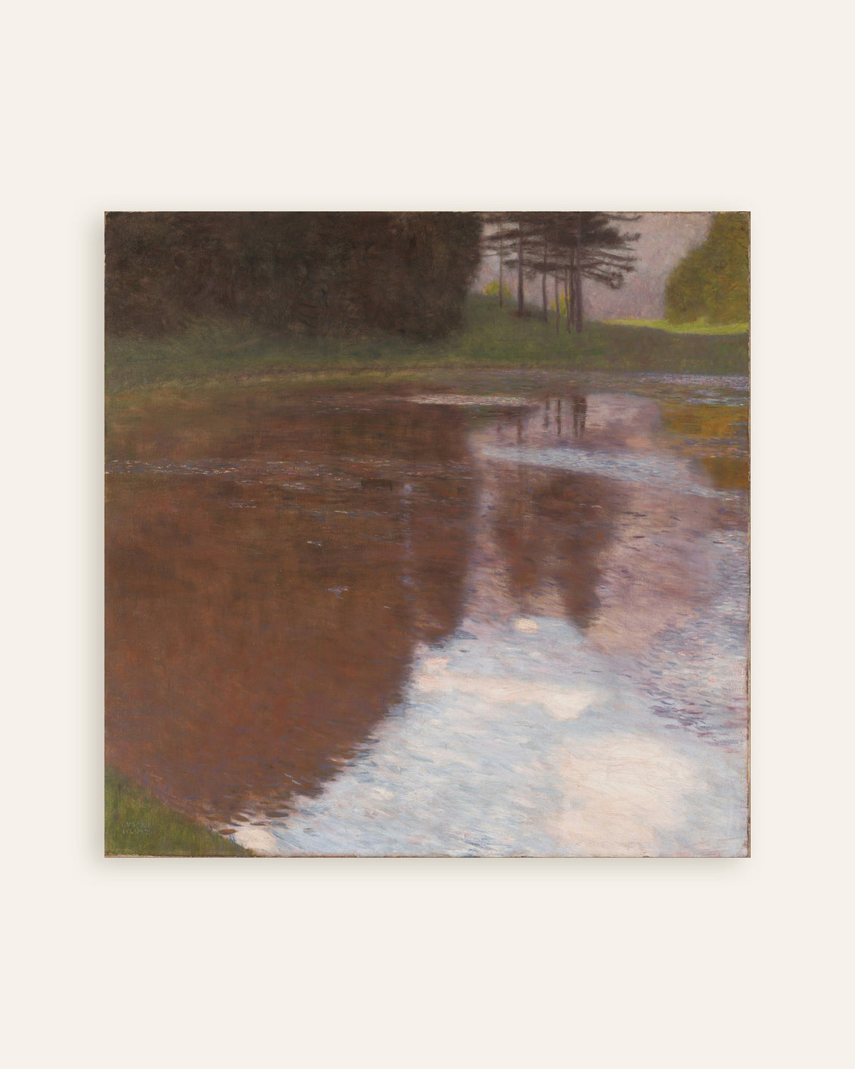 Póster Estanque tranquilo (1899), de Gustav Klimt, miniatura