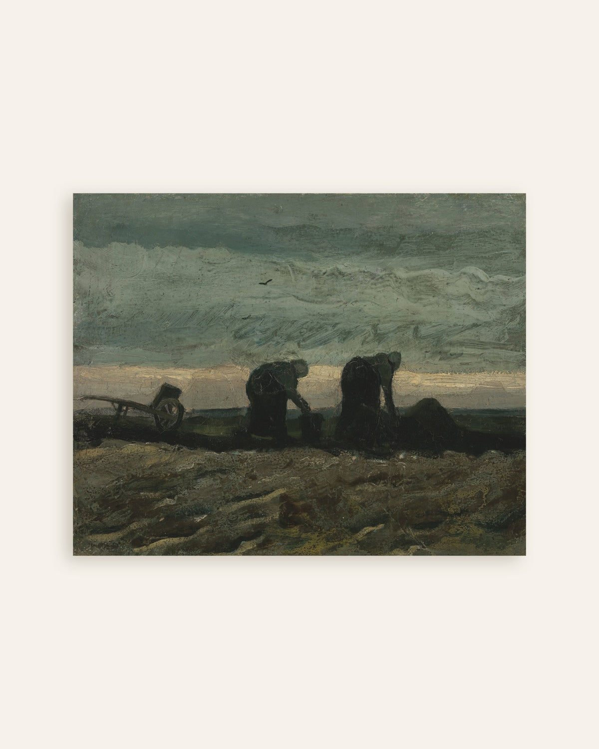 Póster de Dos mujeres en el brezal (1883), de Vincent van Gogh, miniatura