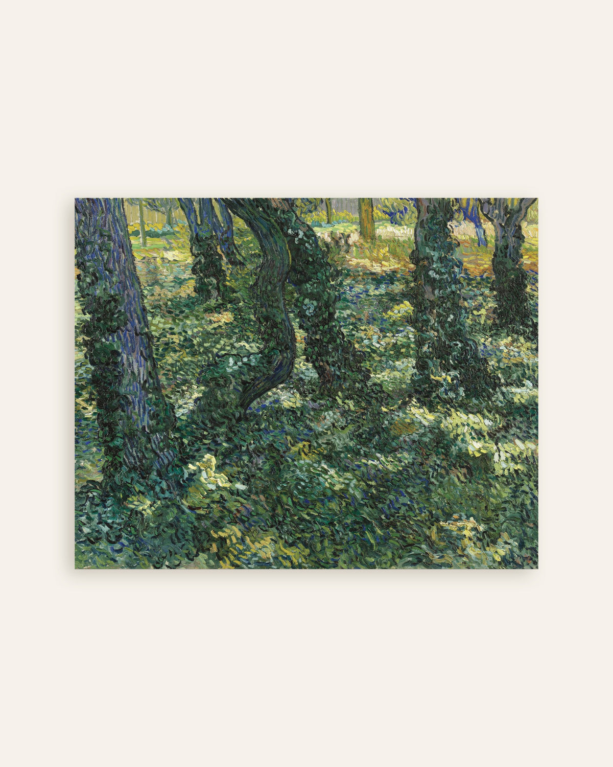Póster de Sotobosque (1887), de Vincent van Gogh, en miniatura