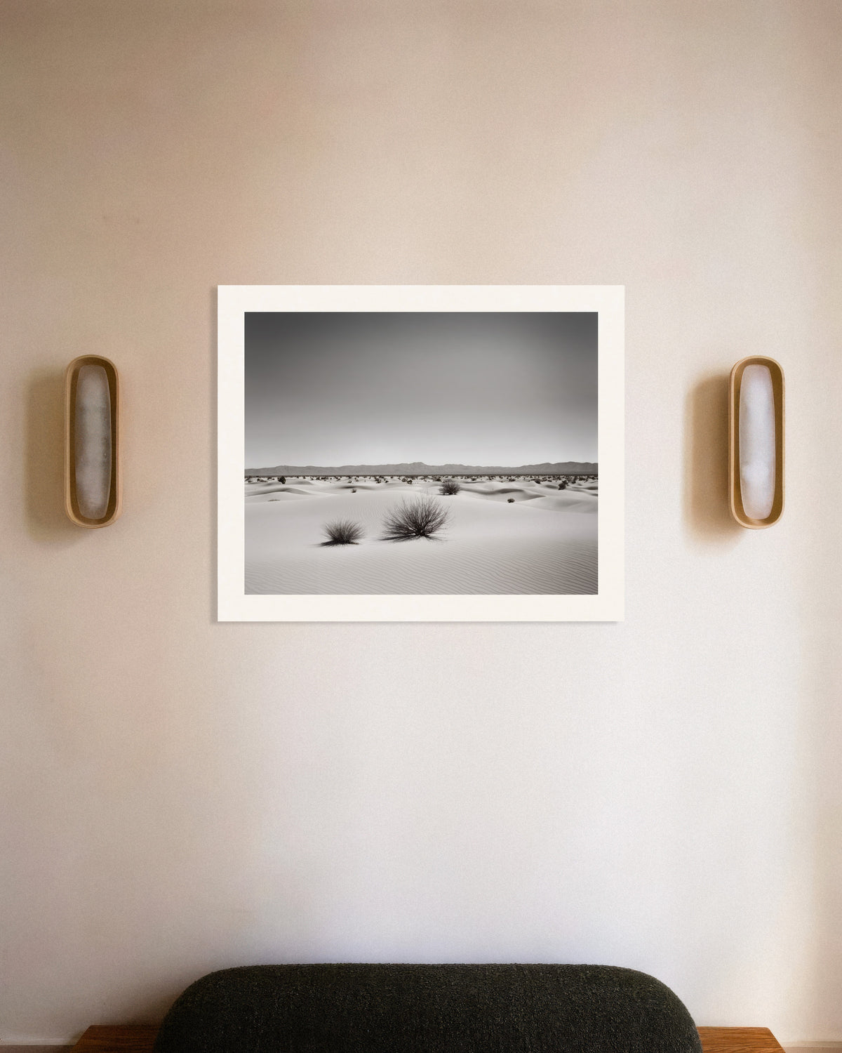 Póster de Exploraciones abstractas urbanas en blanco y negro, Desierto, póster