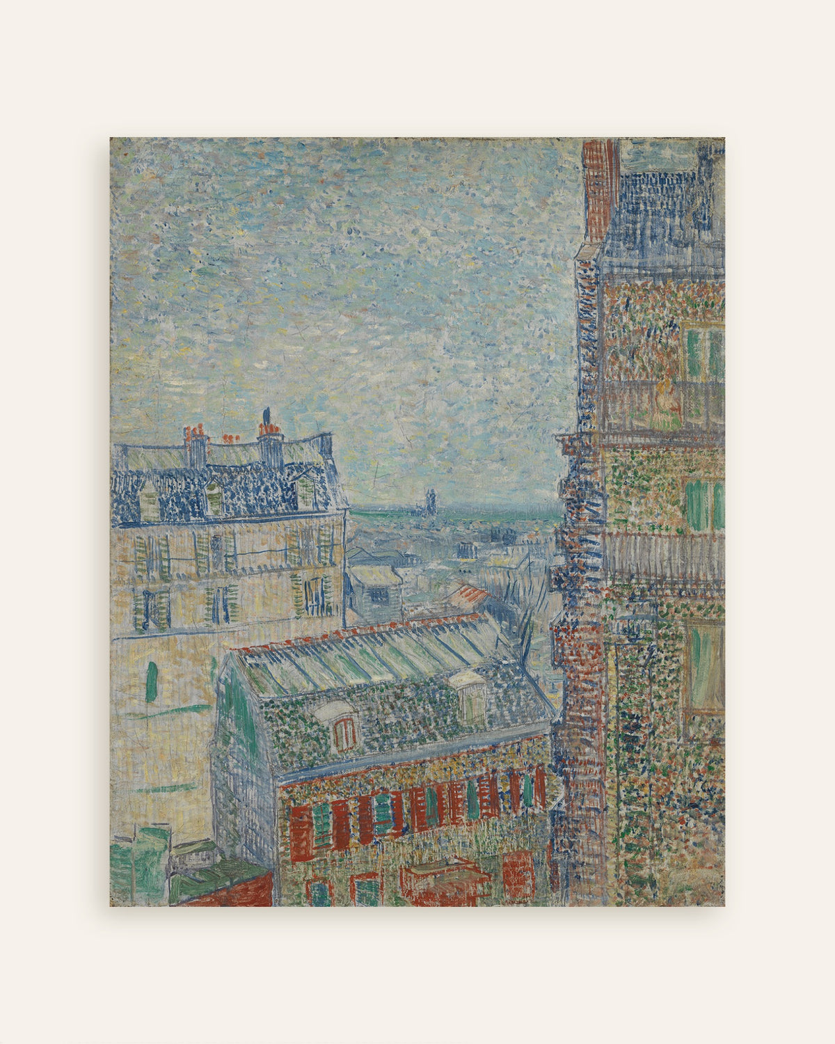 Póster de Vista desde el apartamento de Theo (1887), de Vincent van Gogh, miniatura