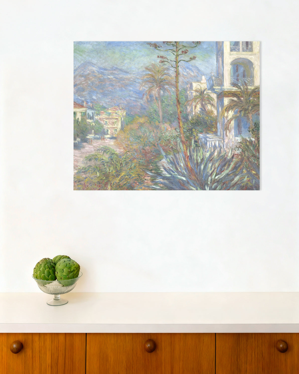 Póster Villas en Bordighera (1884), de Claude Monet