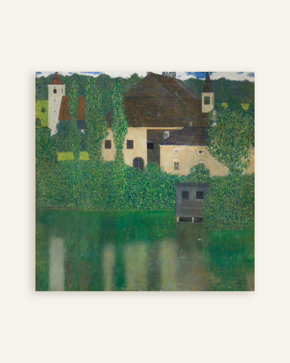 Póster de Castillo de agua (1908–1909), de Gustav Klimt, en miniatura