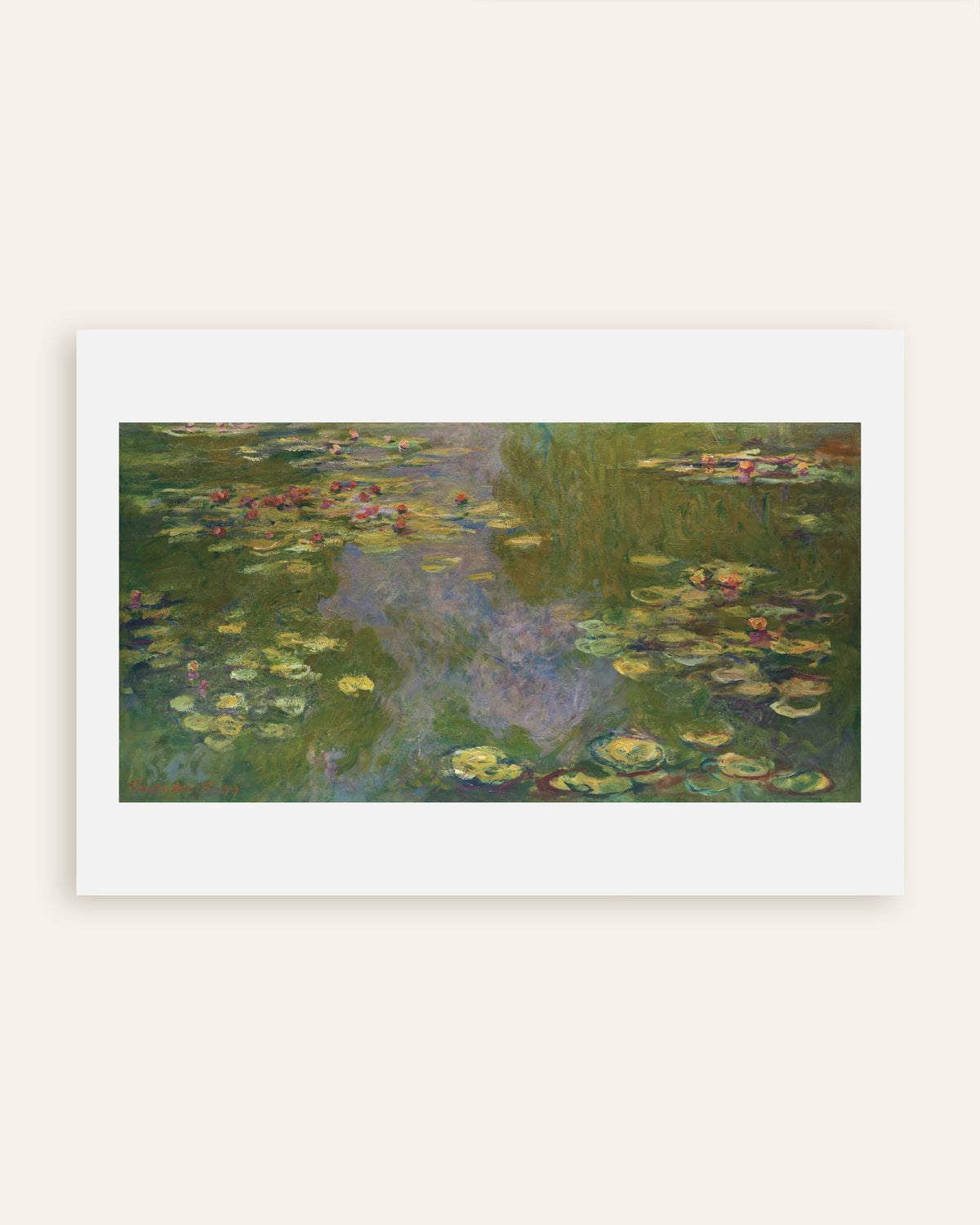 Póster Nenúfares (1919), de Claude Monet, miniatura