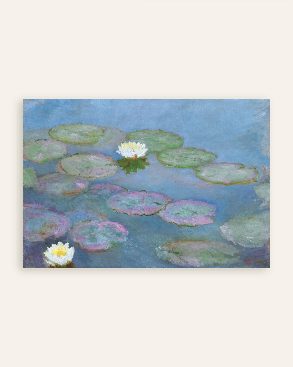Póster Nenúfares (hacia 1897–1899), de Claude Monet, miniatura