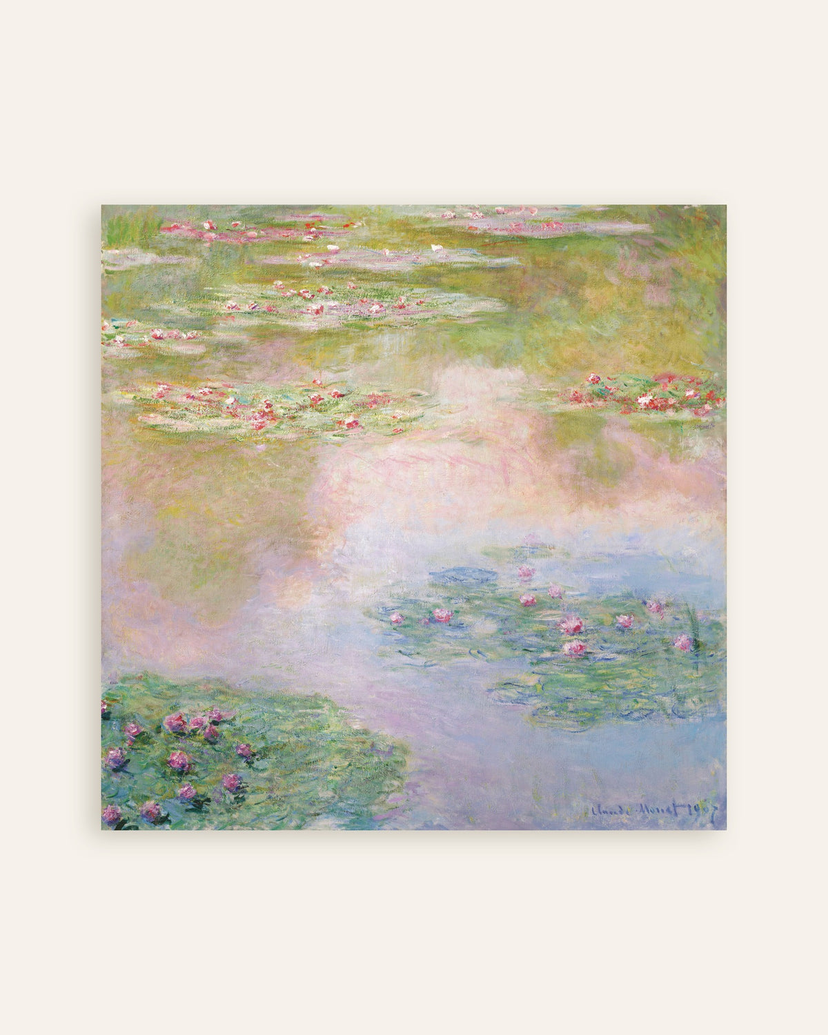 Póster Nenúfares, reflejos rosas (1907), de Claude Monet, miniatura