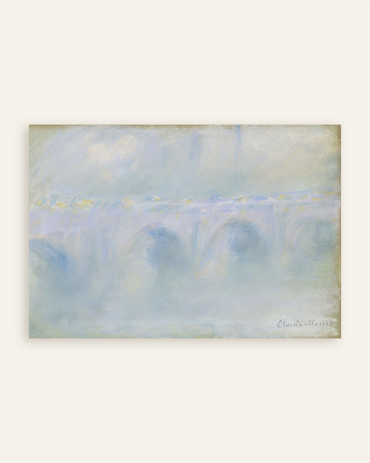 Póster El puente de Waterloo (1901), de Claude Monet, miniatura