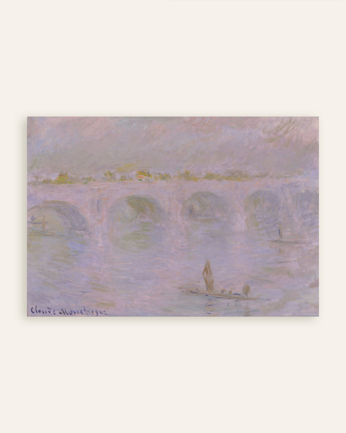 Póster El puente de Waterloo, Londres (1902), de Claude Monet, miniatura