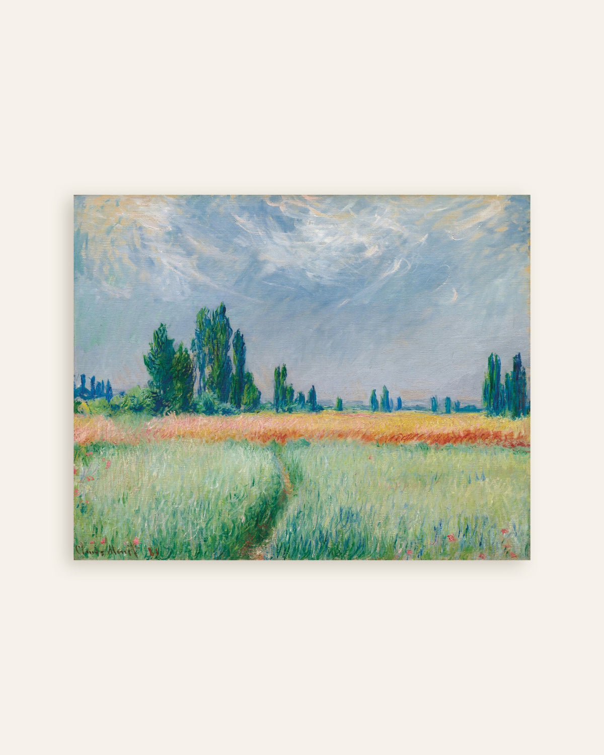 Póster Campo de trigo (1881), de Claude Monet, miniatura