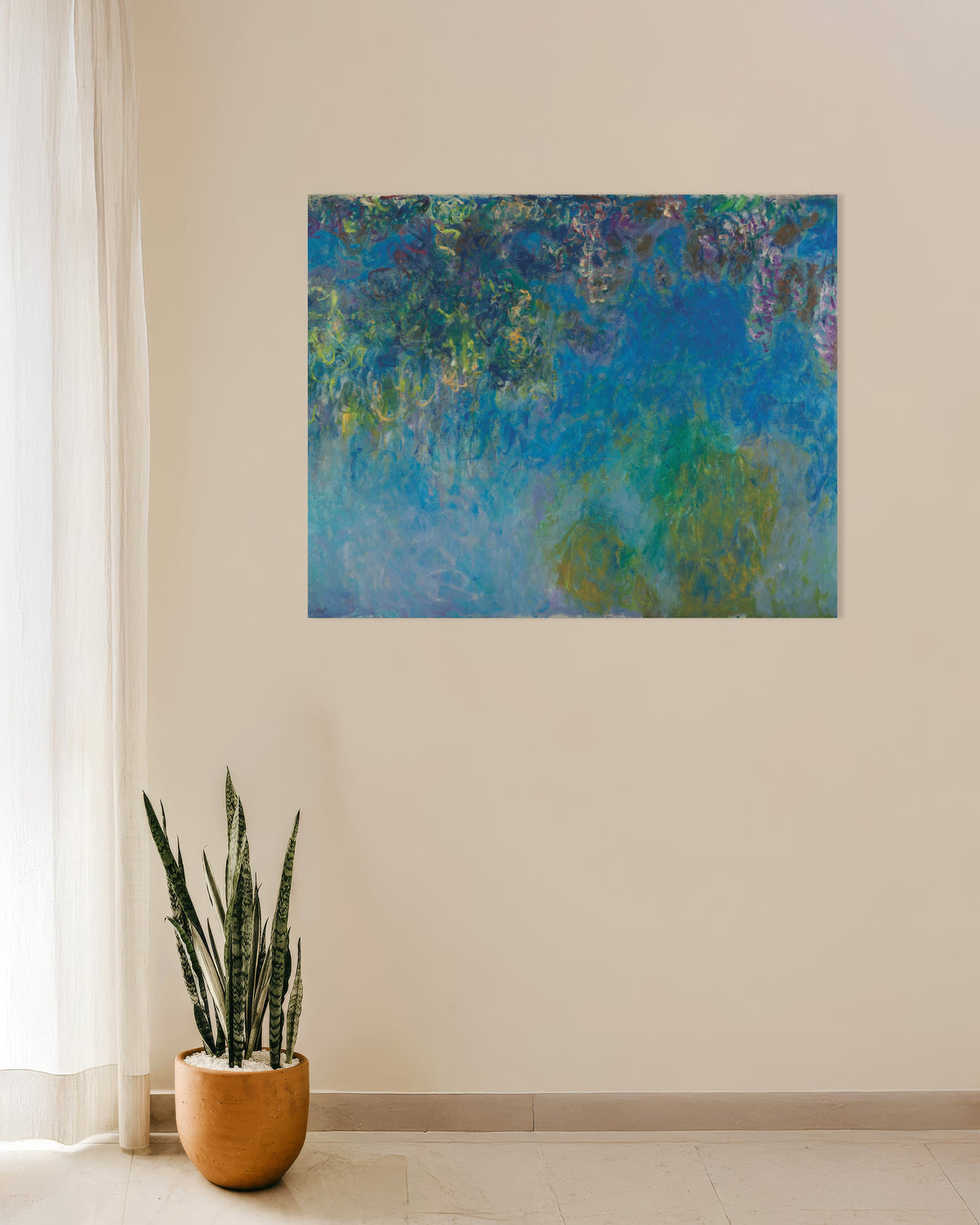 Póster Glicinias (hacia 1925), de Claude Monet