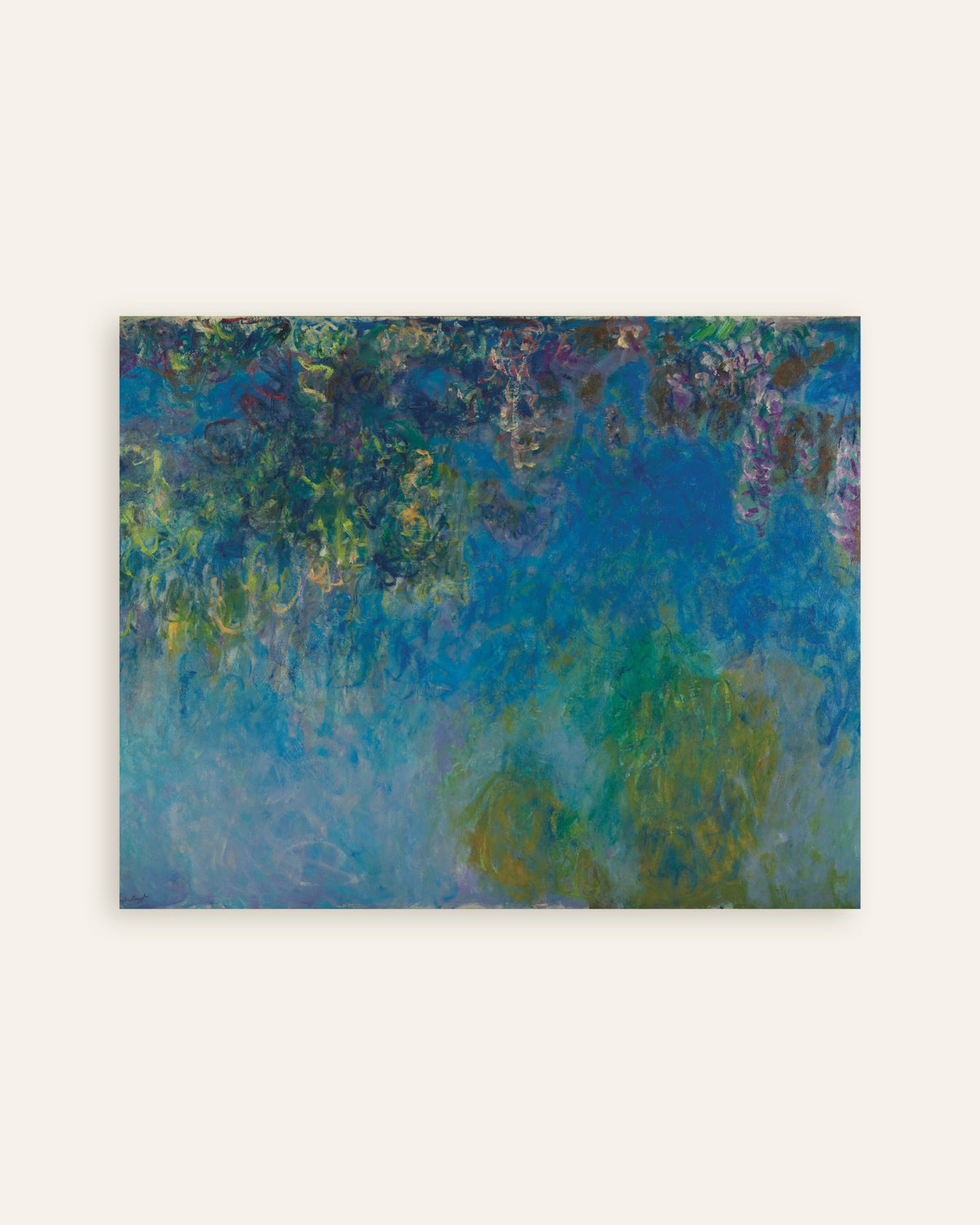 Póster Glicinias (hacia 1925), de Claude Monet, miniatura