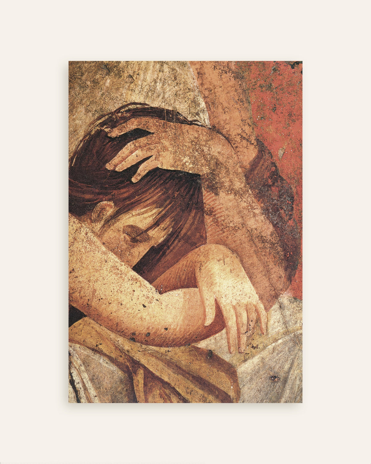 Póster Mujer consolando a una iniciada de la Villa de los Misterios, miniatura